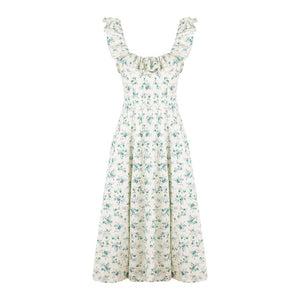 Noemi Dress in Blue & Green Floral
