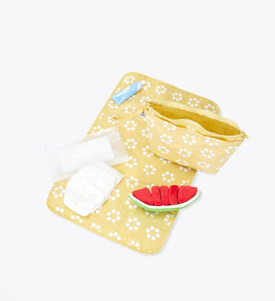 Changing mat with bag -yellow