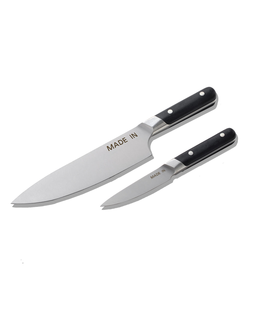 Knife Set in Black, Set of 2