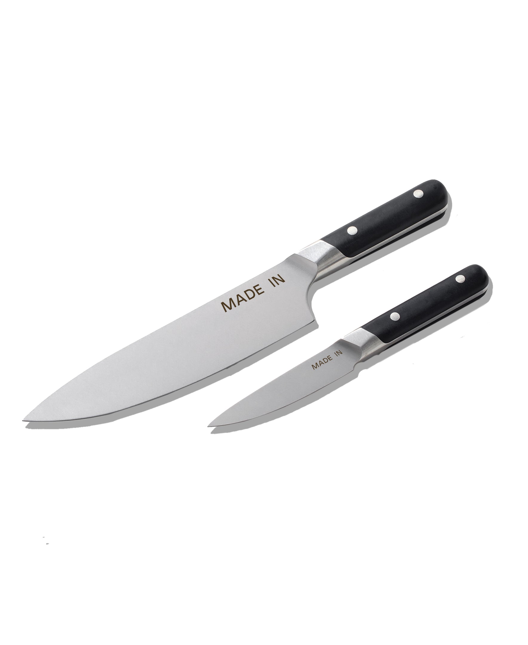 Knife Set in Black, Set of 2