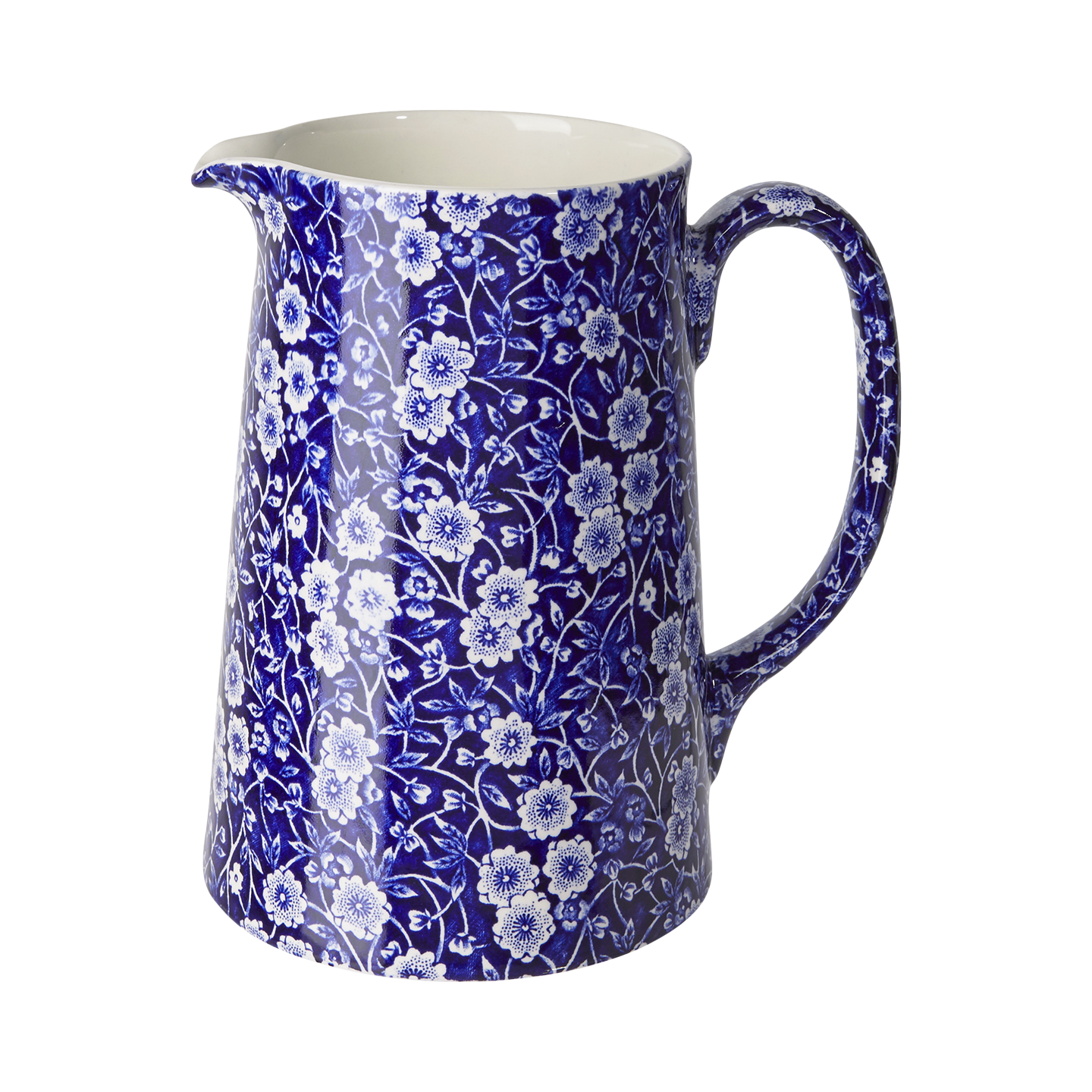 Blue Calico Large Tankard Jug