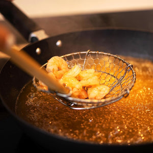 Stainless Steel Spider Strainer in Natural