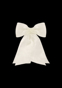 Blakely Bow Barrette in Cream