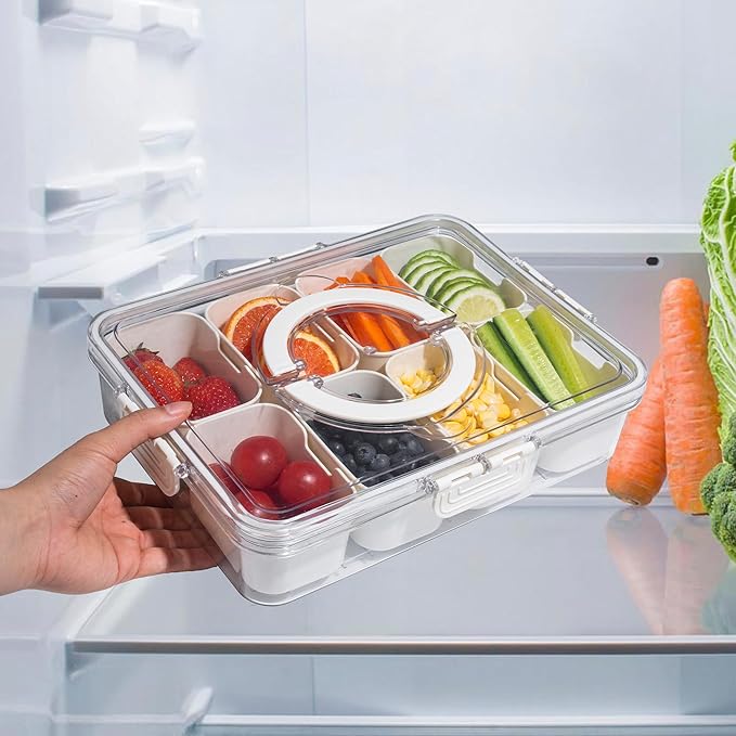 8 Section Portable Serving Tray