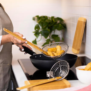 Stainless Steel Spider Strainer in Natural