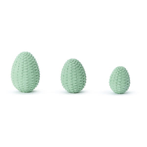 Basket Weave Easter Eggs Assorted, Set of 3