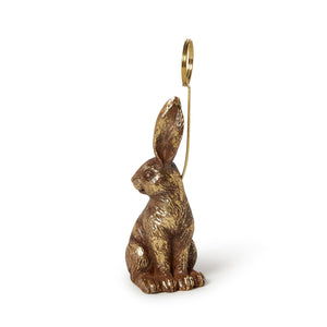 Golden Bunny Place Card and Photo Holder Unit