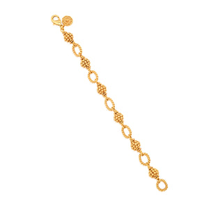 Berry & Bead Bracelet in Gold