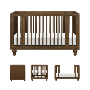 Astre All-Stages® 8-in-1 Crib with Bassinet and Toddler Bed Kits by Nate Berkus in Toffee
