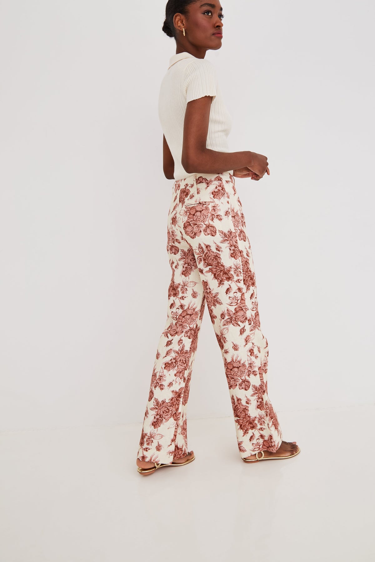 Annie Pant in Tossed Floral Ginger