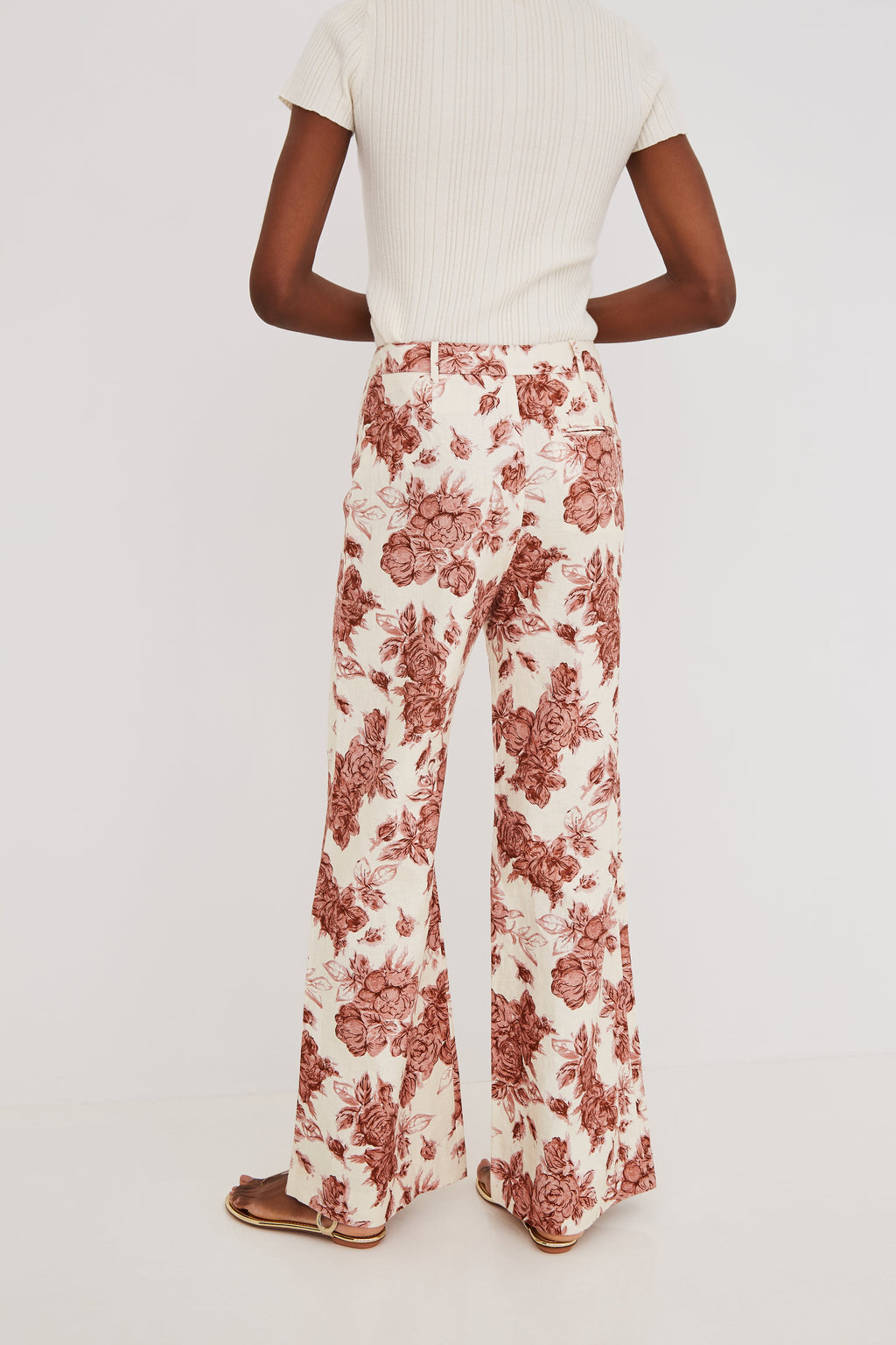Annie Pant in Tossed Floral Ginger