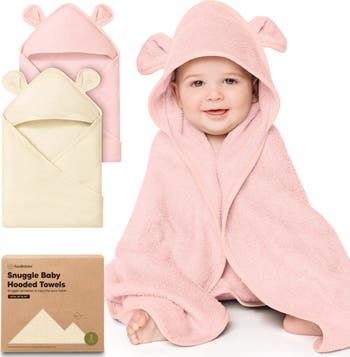 2-Pack Snuggle Hooded Towels