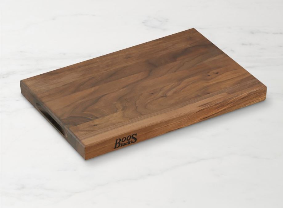 Boos Edge-Grain Rectangular Cutting Board, Walnut