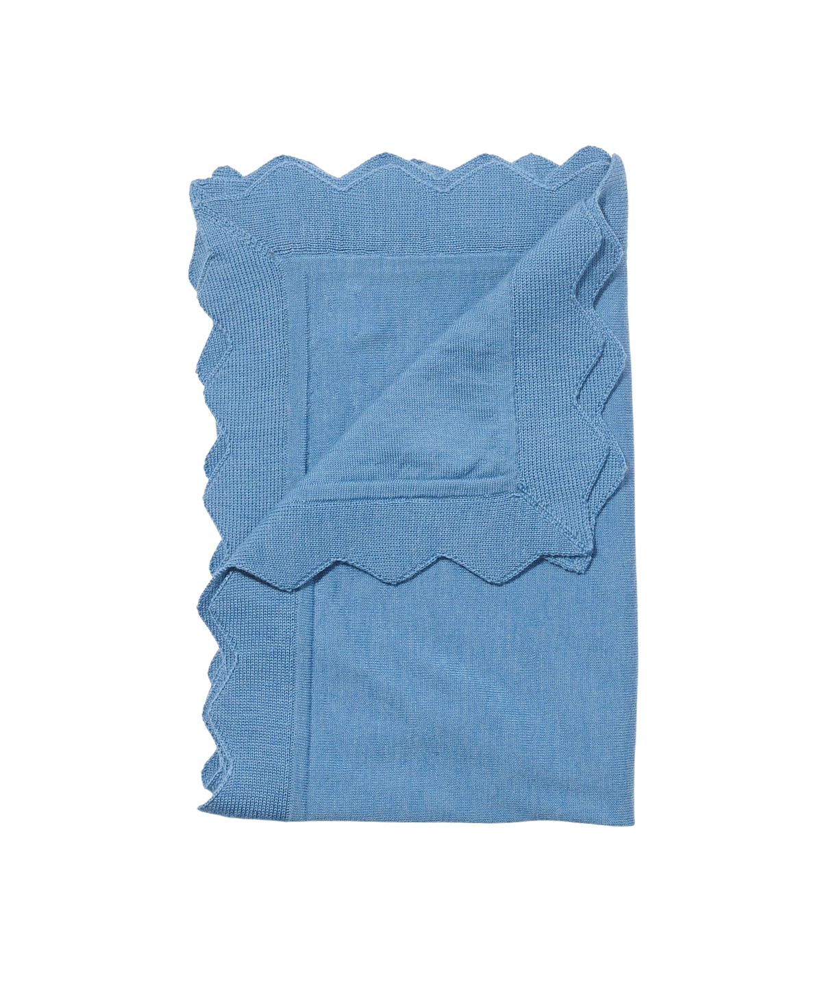 stokke merino wool blanket Graham Blanket in Blue