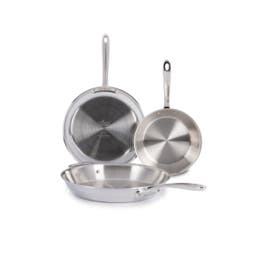 3 Piece Stainless Steel Pan Set