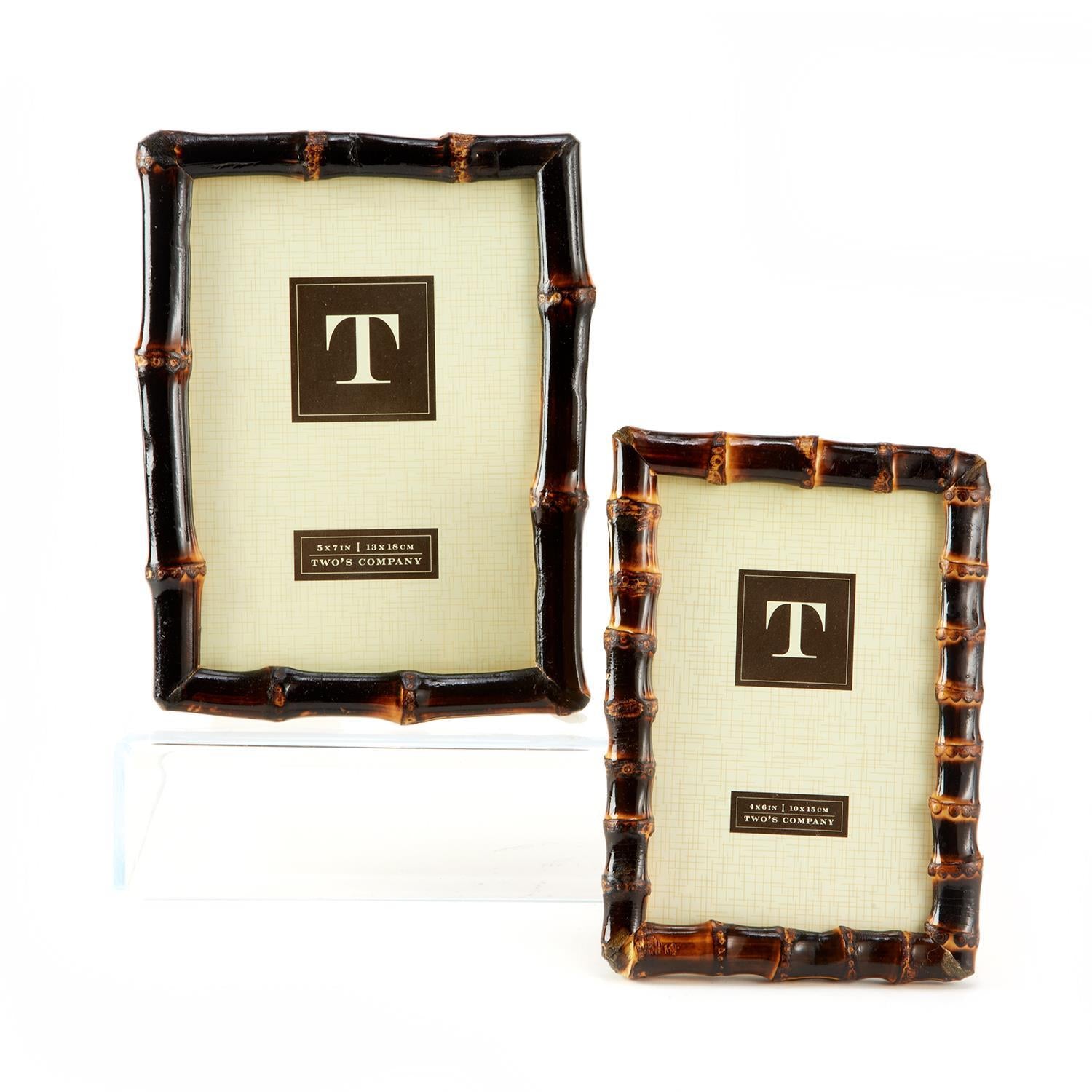 Bamboo Photo Frames, Set of 2