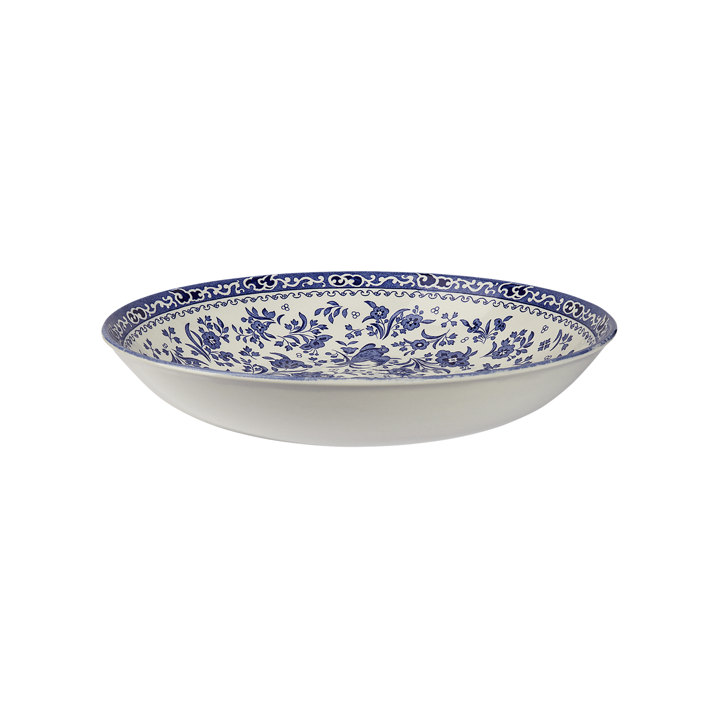 Blue Regal Peacock Pasta Bowl