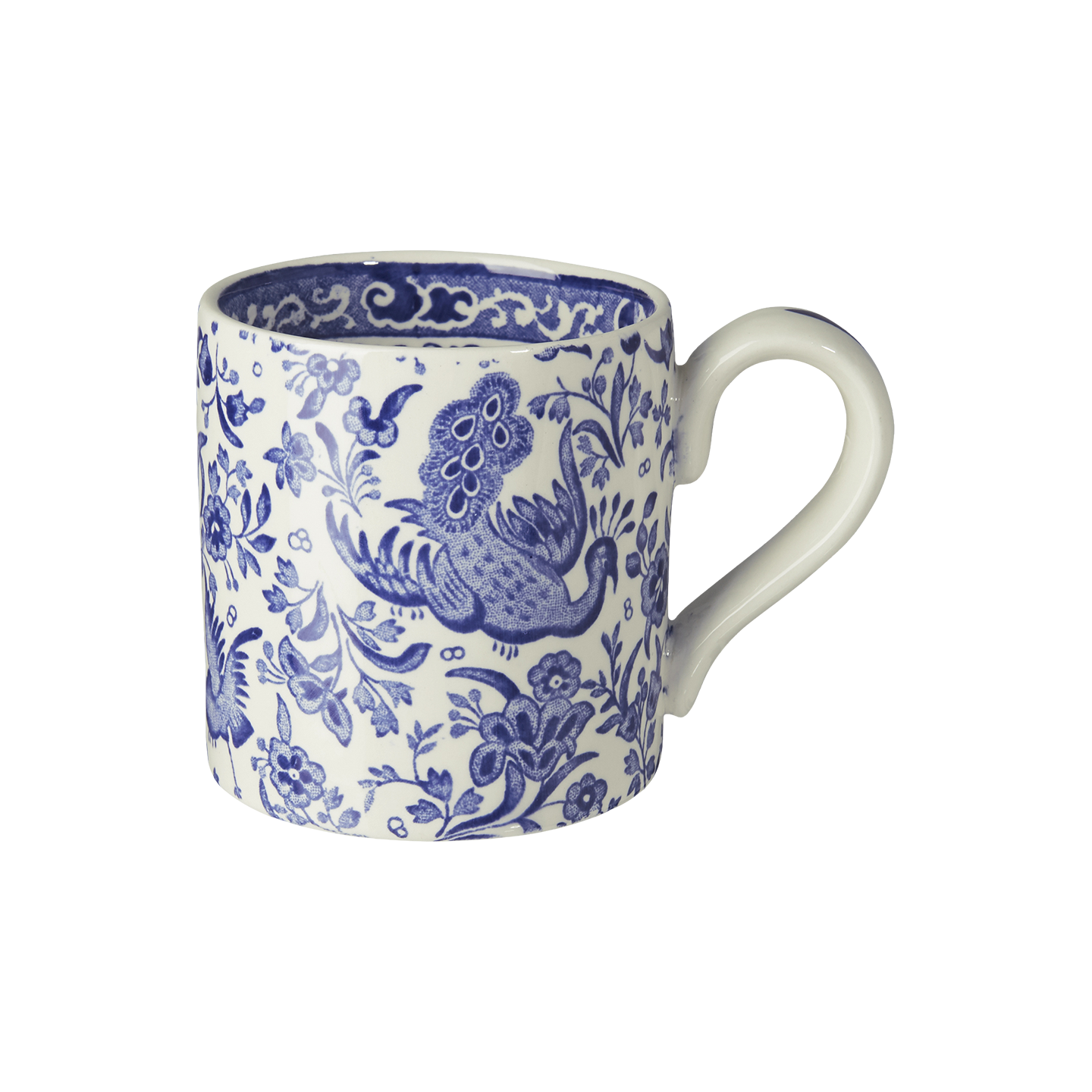 Blue Regal Peacock Half Pint Mug