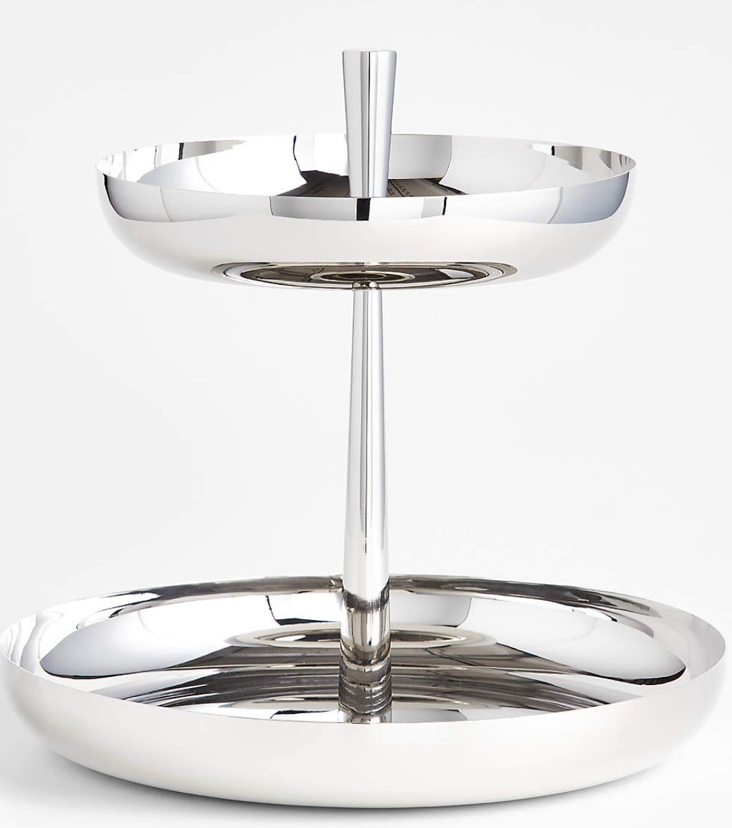 2-Tier Stainless Steel Seafood Tower