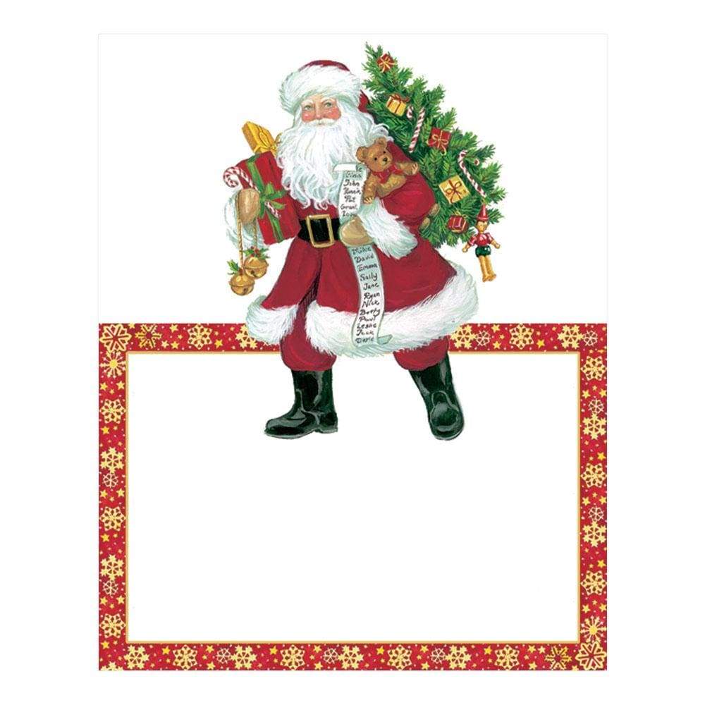 Lynn Haney Santa Die-Cut Place Cards, Set of 8