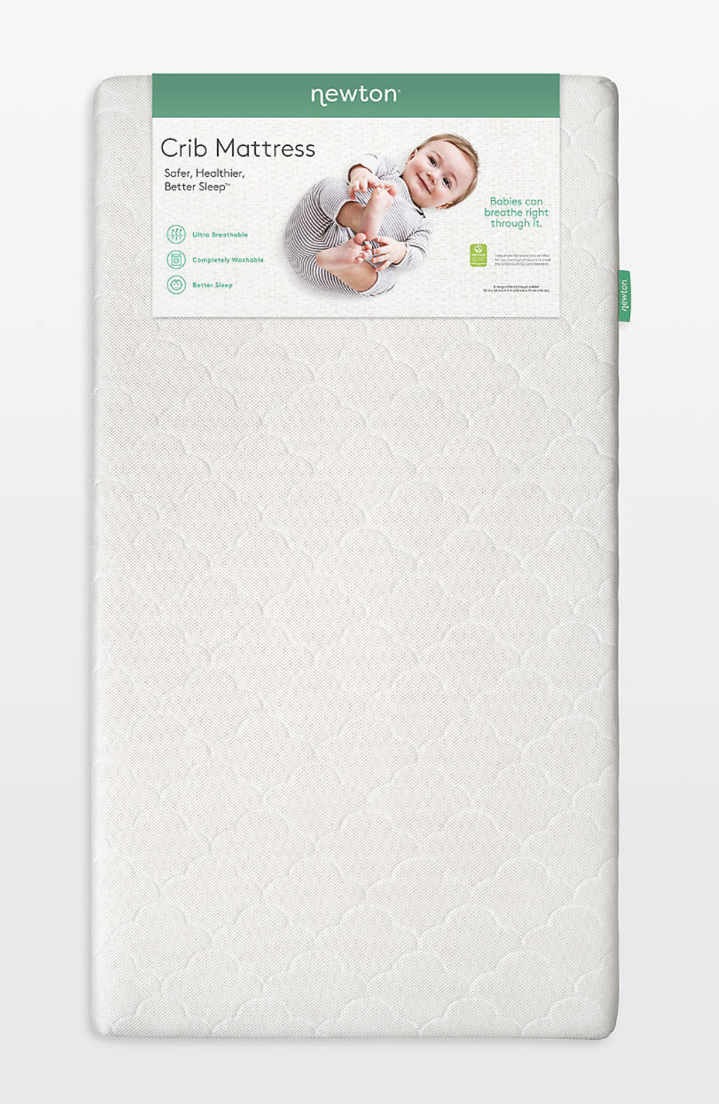 Breathable Quilted White Original Crib Mattress