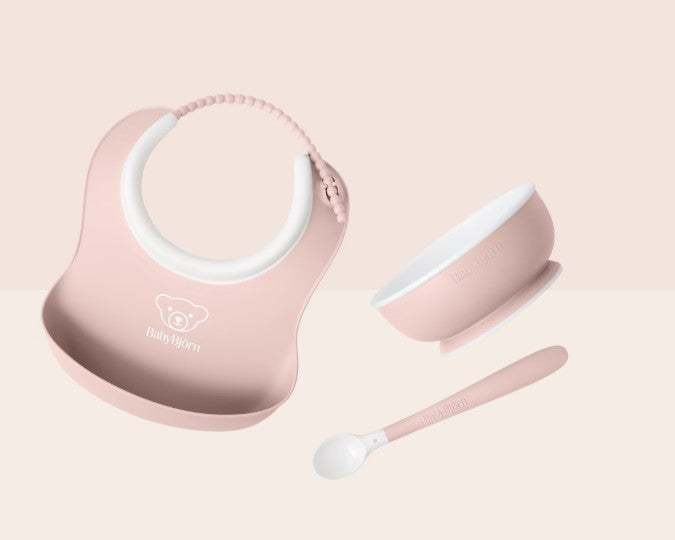 Baby Feeding Set, 3 pcs Pink
