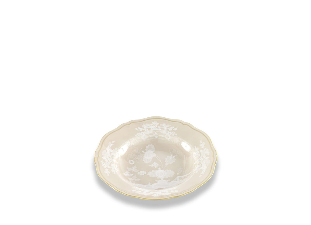 Oriente Italiano Antico Doccia Soup Plate in Meringa