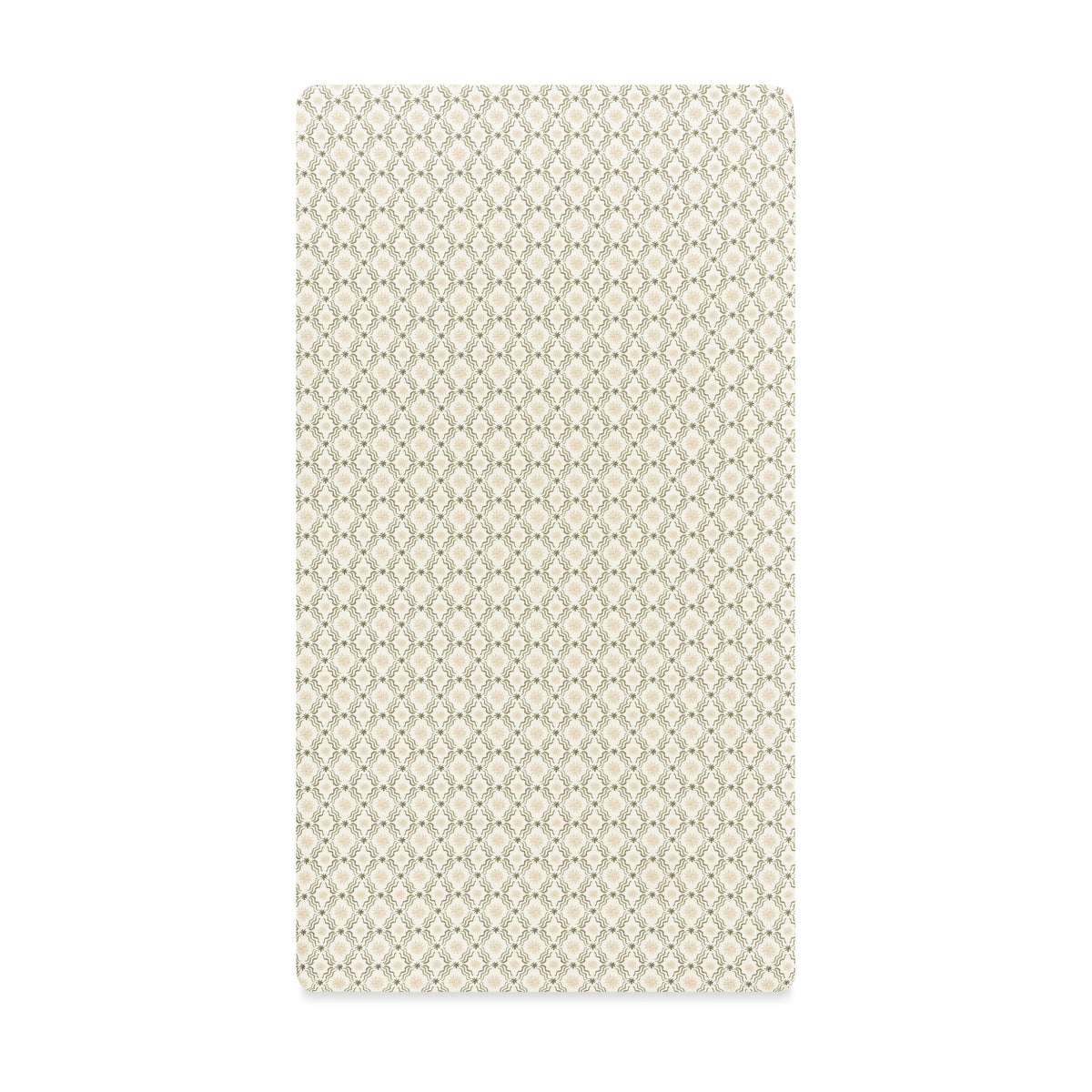 Crib Sheet in GOTS Certified Organic Brushed Cotton by Nate Berkus in Juniper Star