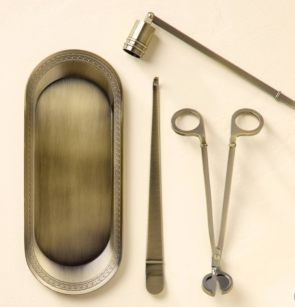 Brass Candle Accessories Kit (Set of 4) - Hearth & Hand™ with Magnolia