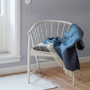 Boråstapeter Aspö Stripe Wallpaper in Blue