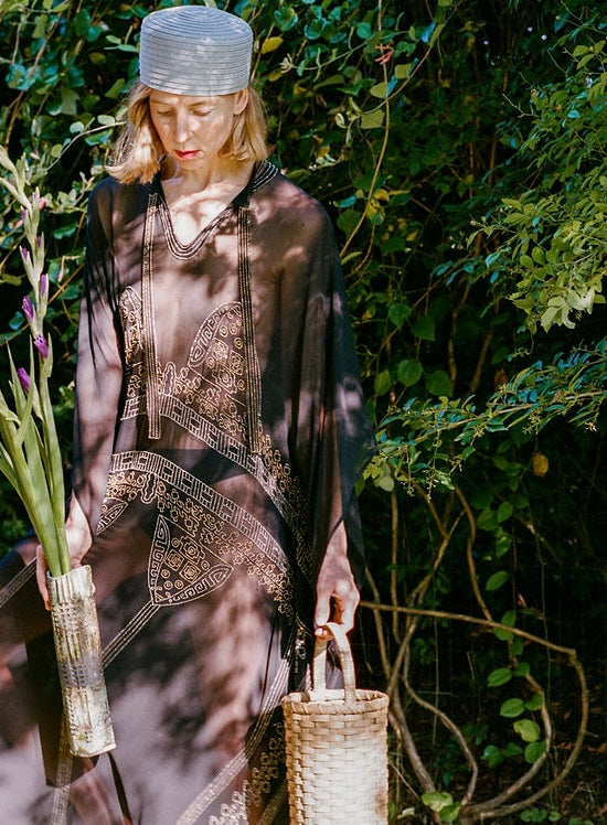 Flower Market Basket in Natural