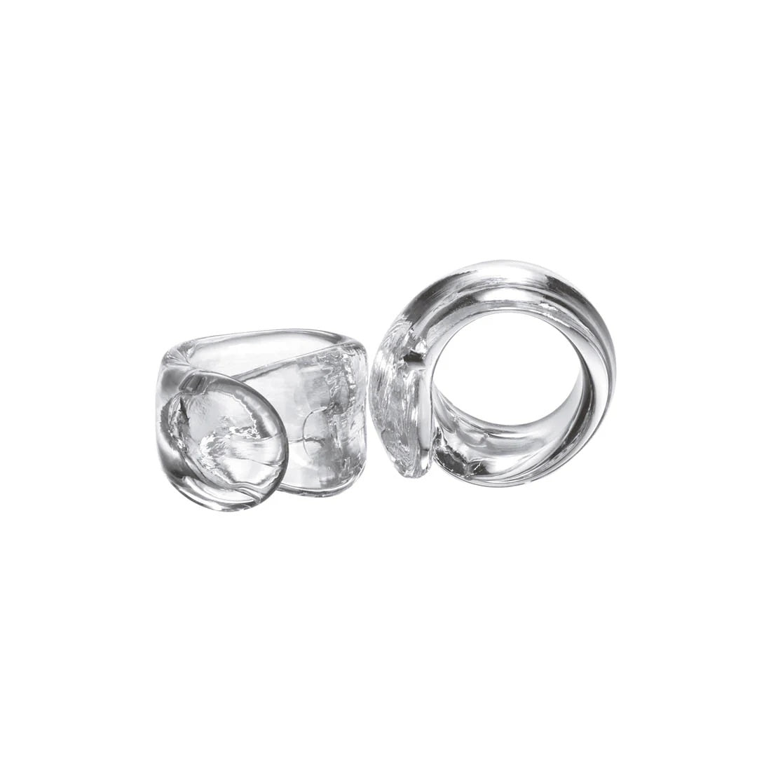 Ascutney Glass Napkin Ring, 2pcs
