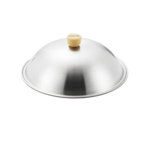 Classic Black Carbon Steel Wok Lid