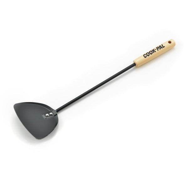 Classic Black Carbon Steel Wok Tool in Spatula