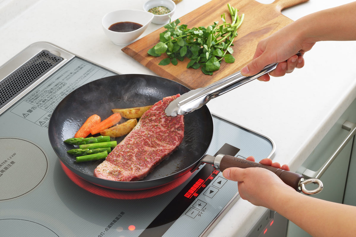 Classic Black Carbon Steel Fry Pan