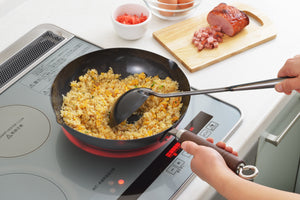 Classic Black Carbon Steel Deep Fry Pan