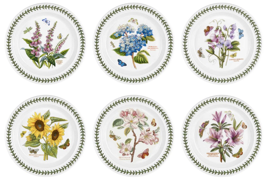 Botanic Garden Set of 6 Dinner Plates