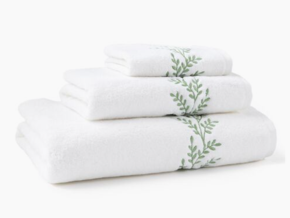 3-Pc Willow Towel Set (Green)
