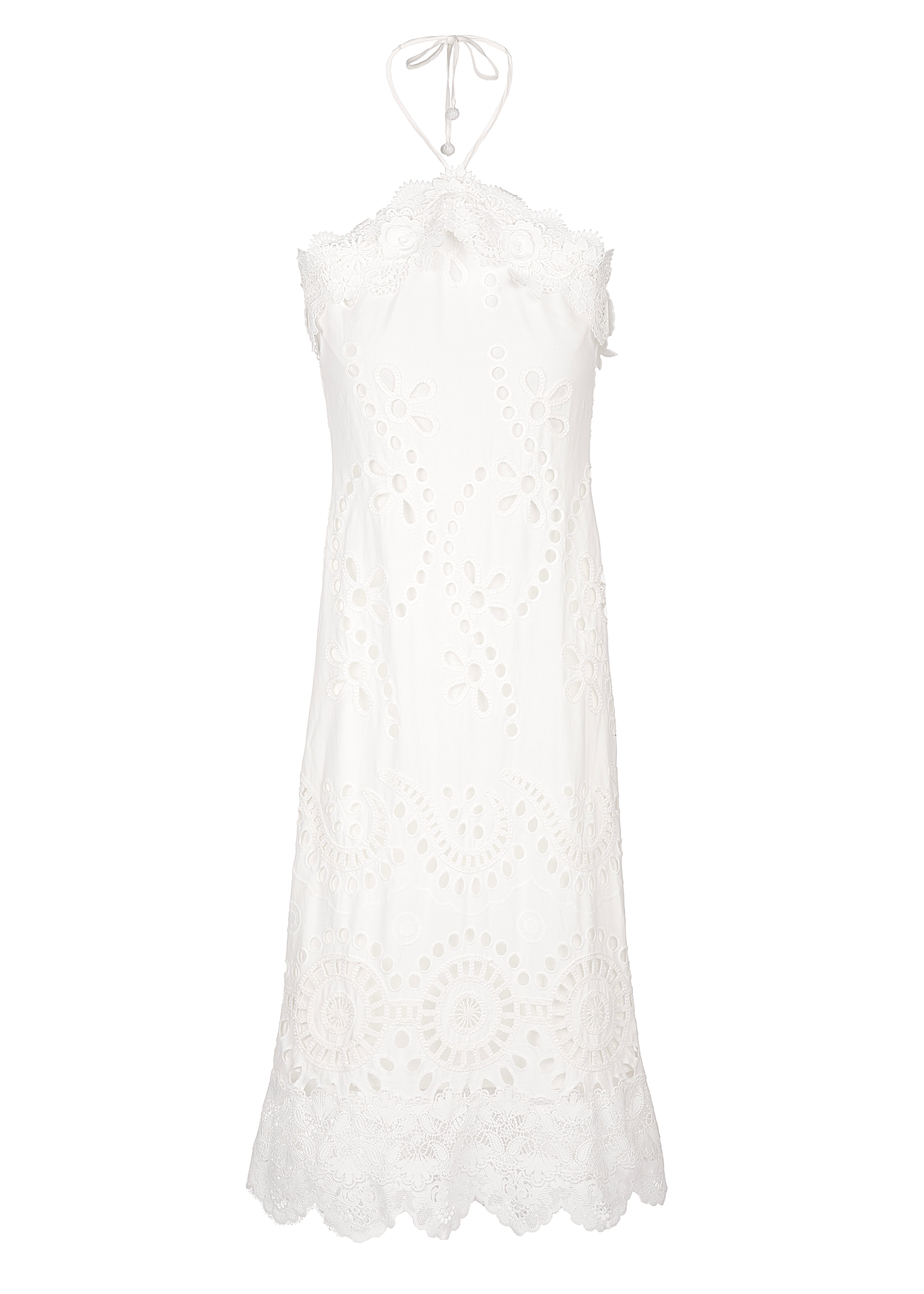 Amoria Midi Dress in White