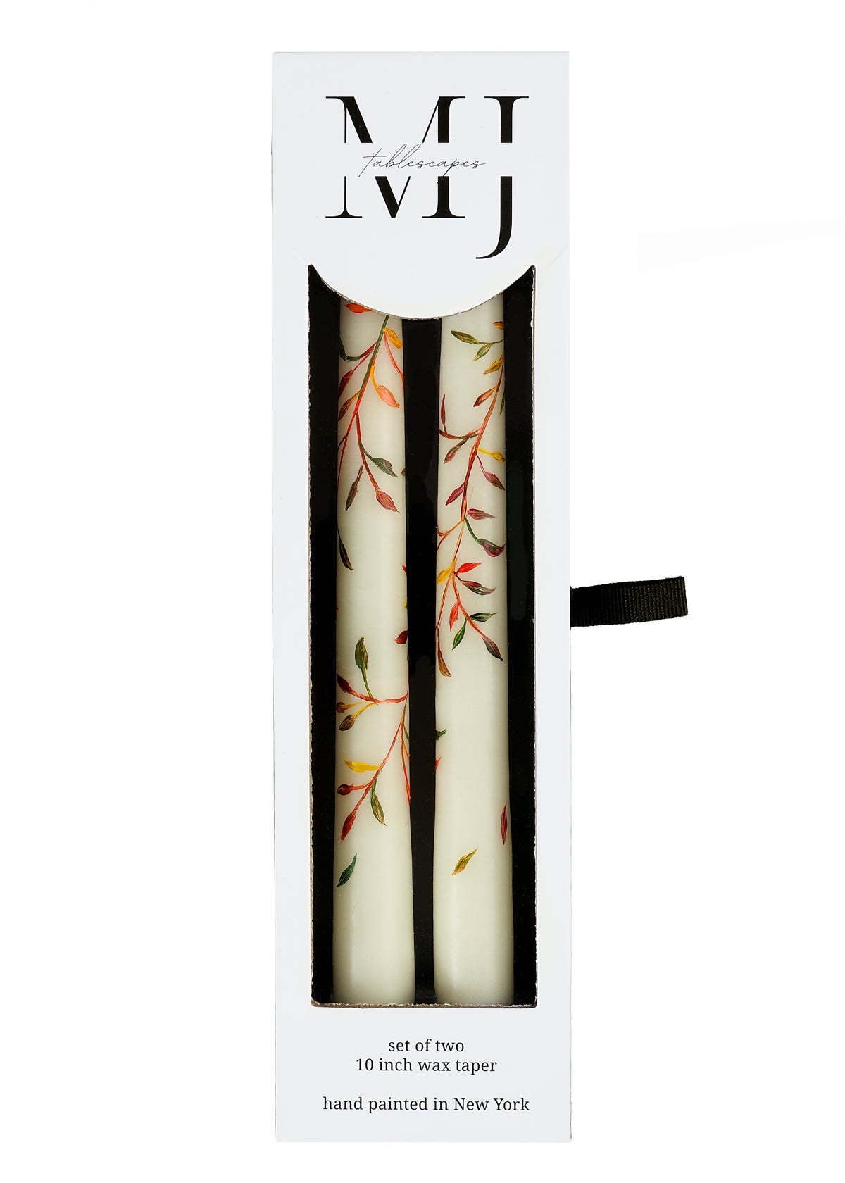 Climbing Fall Leaves Taper Candles, Set of Two