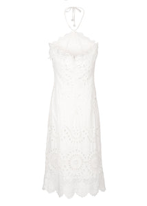 Amoria Midi Dress in White