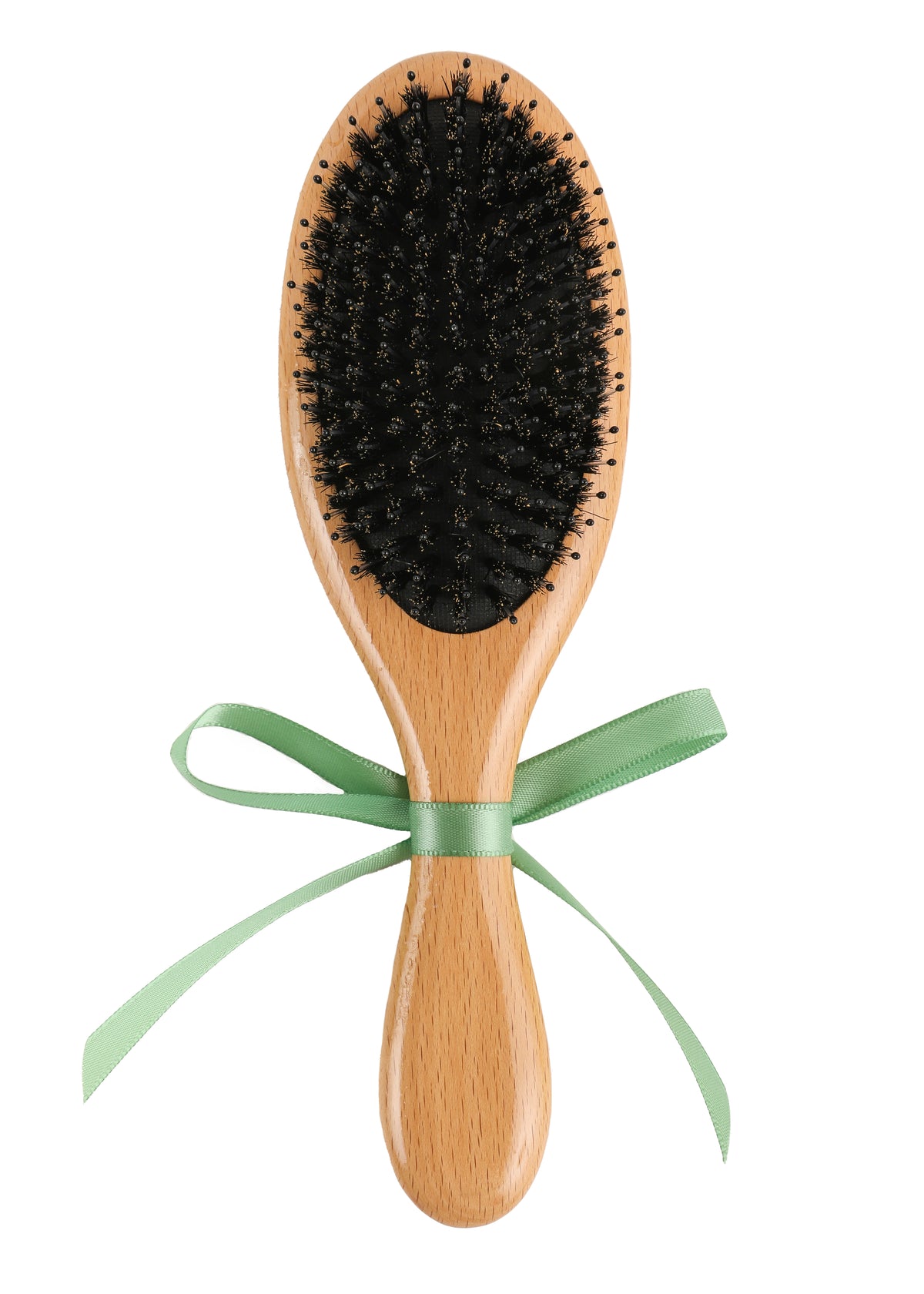 Hairbrush in Green Vase