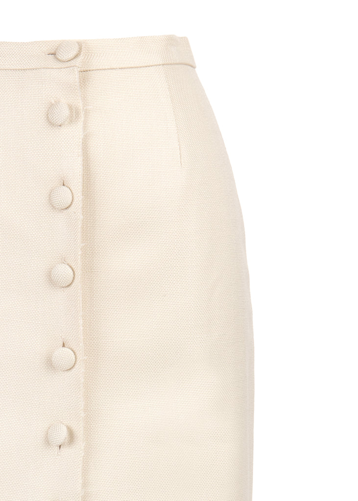 OTM Exclusive: Shelley Skirt in Ivory Basketweave