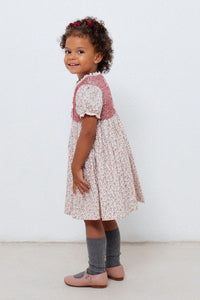 Clotilde Dress in Red Floral