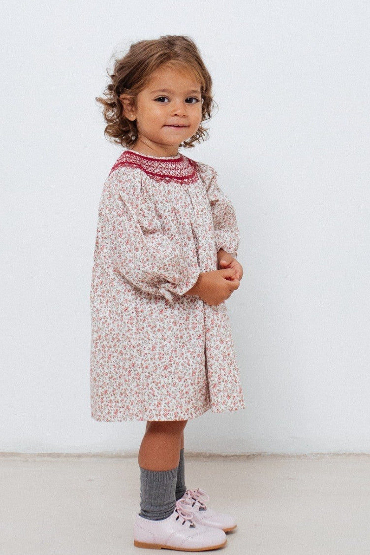 Ines Dress in Pink Floral