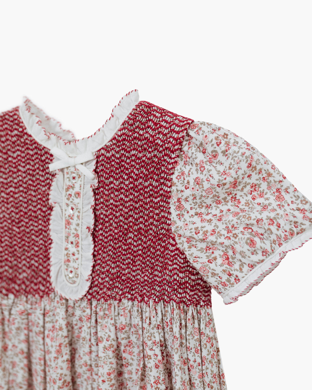 Clotilde Dress in Red Floral