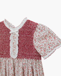 Clotilde Dress in Red Floral