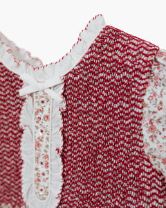 Clotilde Dress in Red Floral