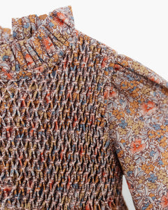 Simona Dress in Rust Floral