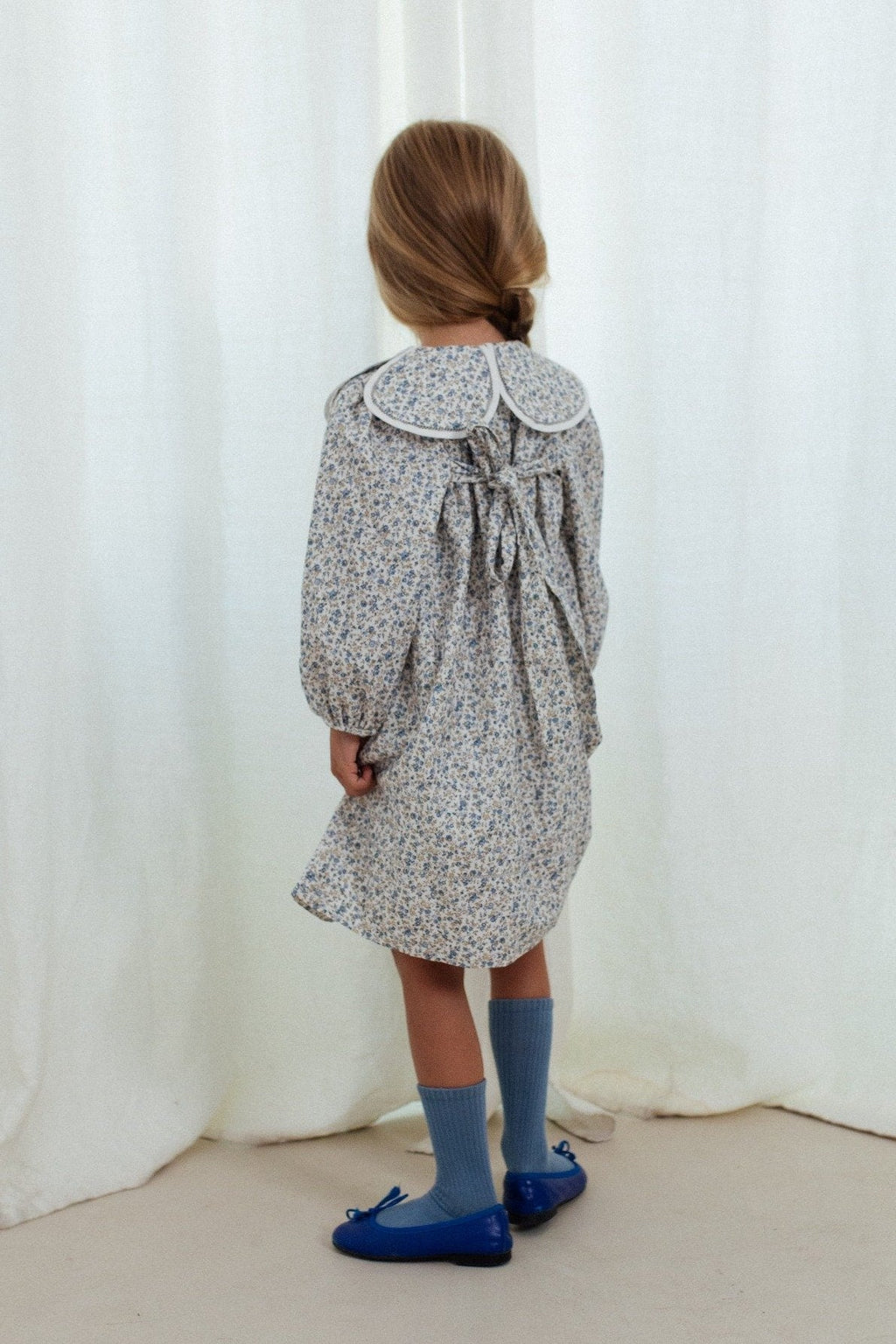 Clementine Dress in Cream Floral